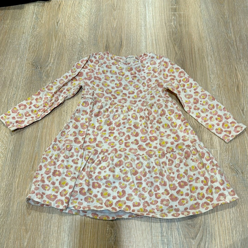 Crewcuts 4T pink cheetah dress